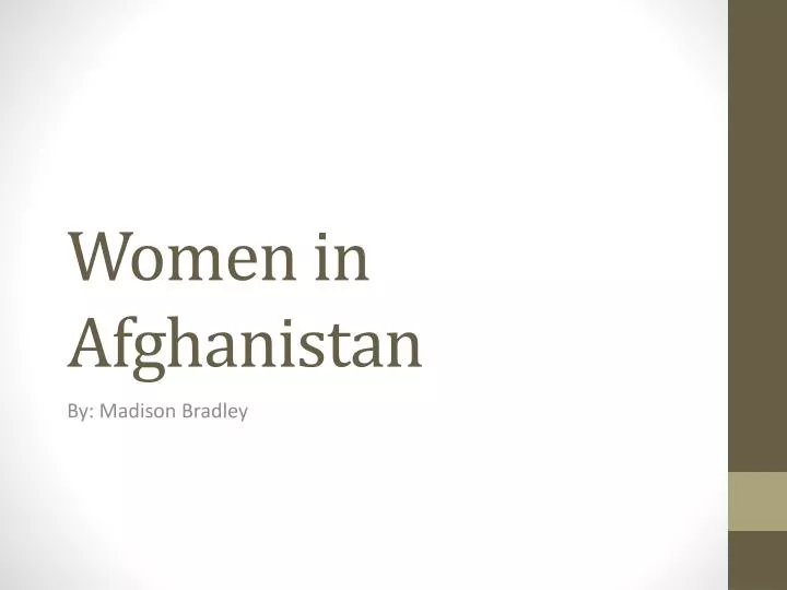 women in afghanistan