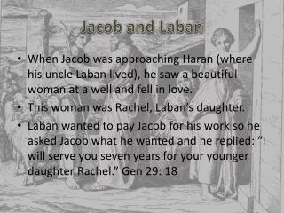 Jacob and Laban