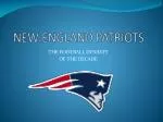 NEW ENGLAND PATRIOTS - slide 1
