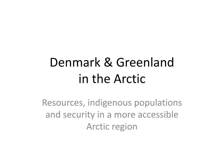 denmark greenland in the arctic