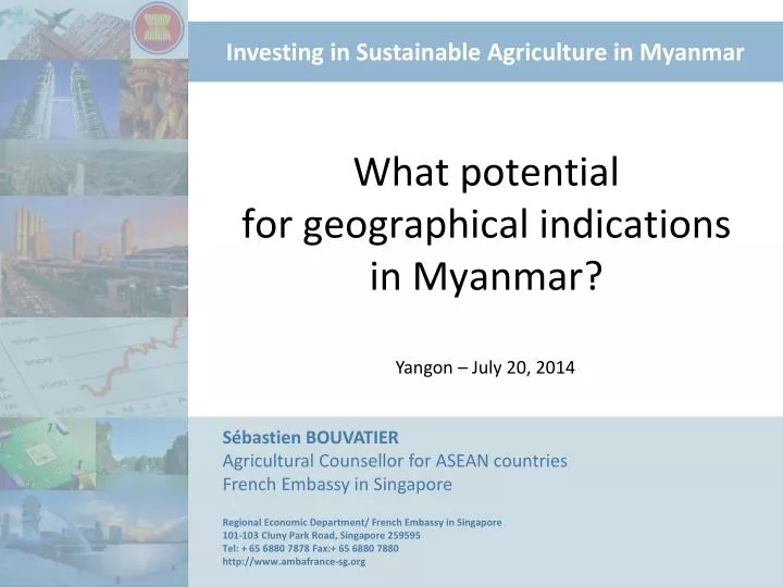 what potential for geographical indications in myanmar