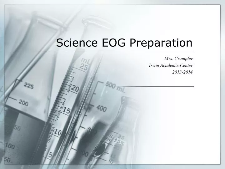 science eog preparation