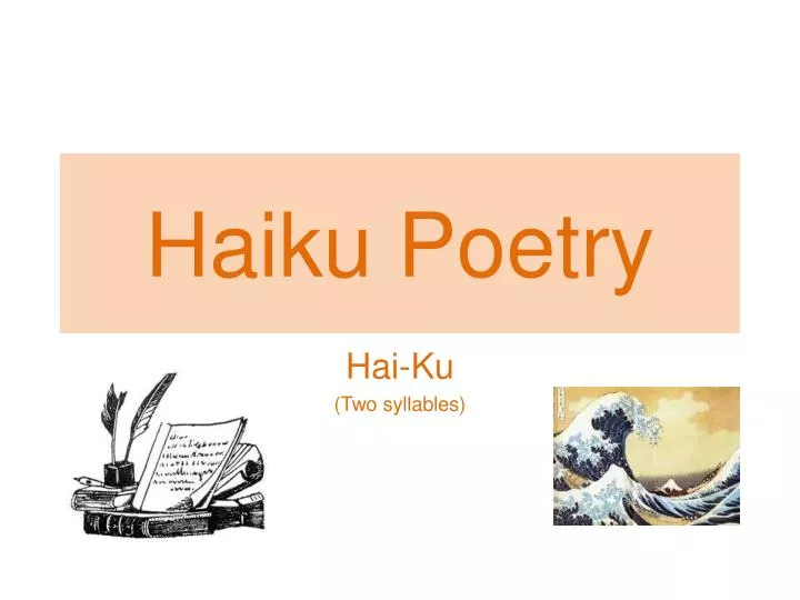 haiku poetry