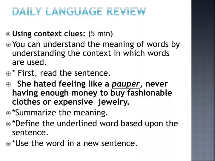 daily language review