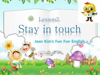 Lesson3. Stay in touch