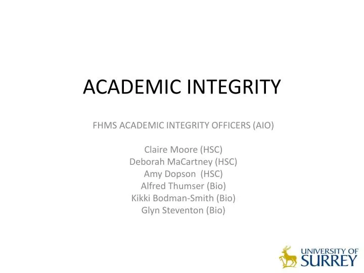 academic integrity