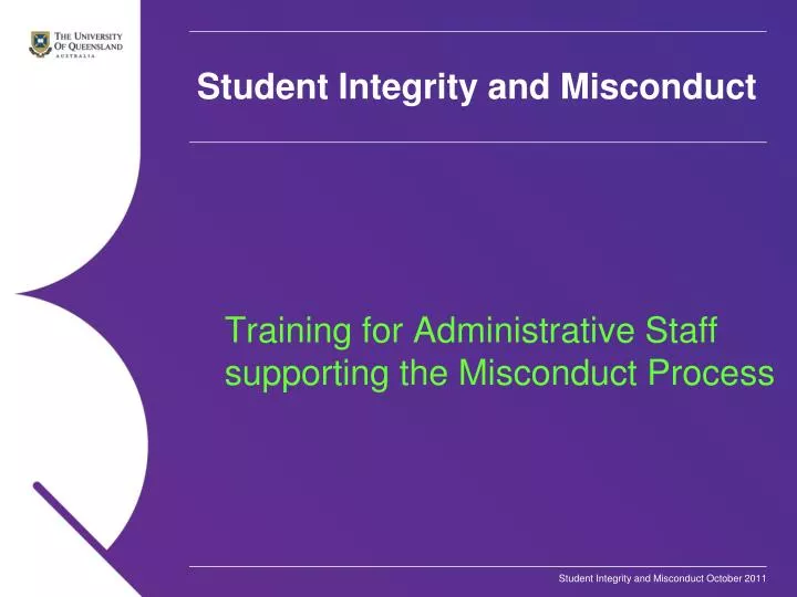 student integrity and misconduct