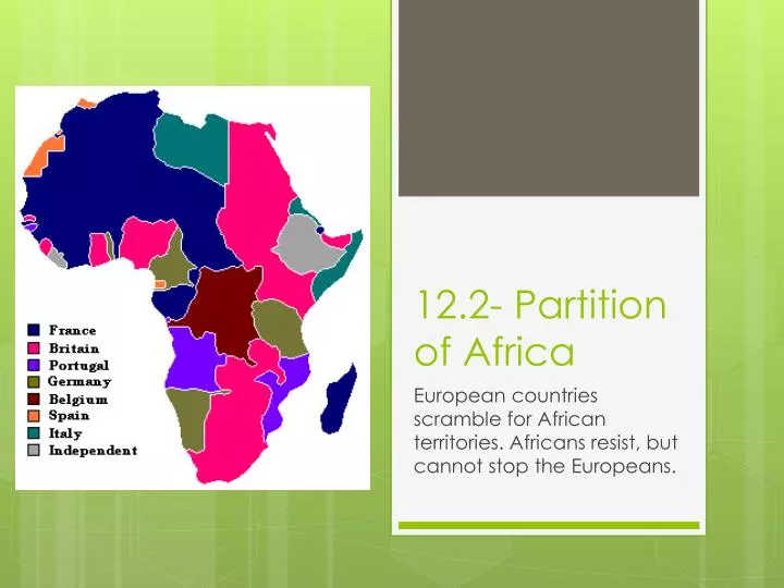 12 2 partition of africa
