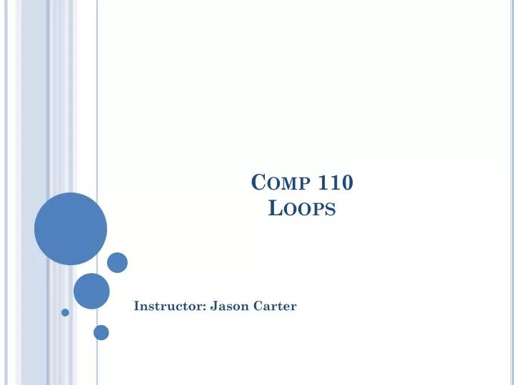 comp 110 loops