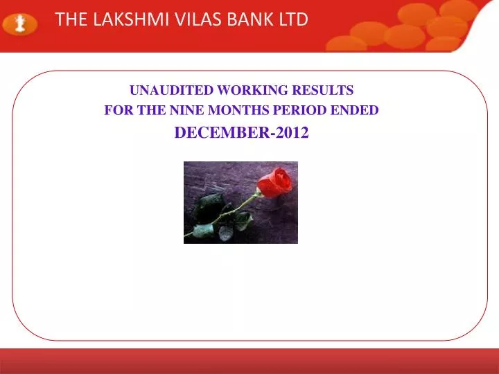 the lakshmi vilas bank ltd