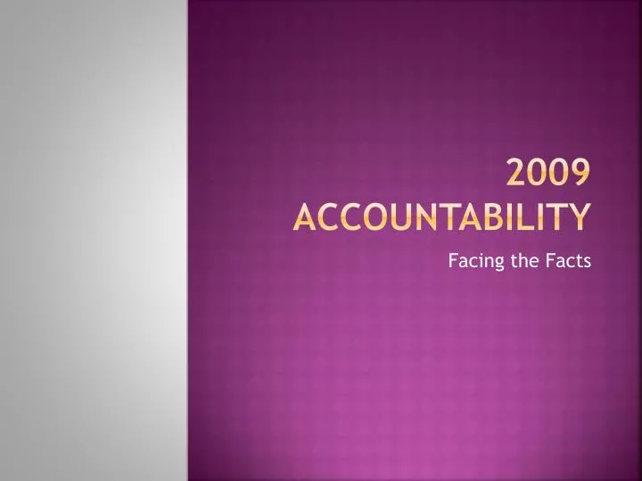 2009 accountability