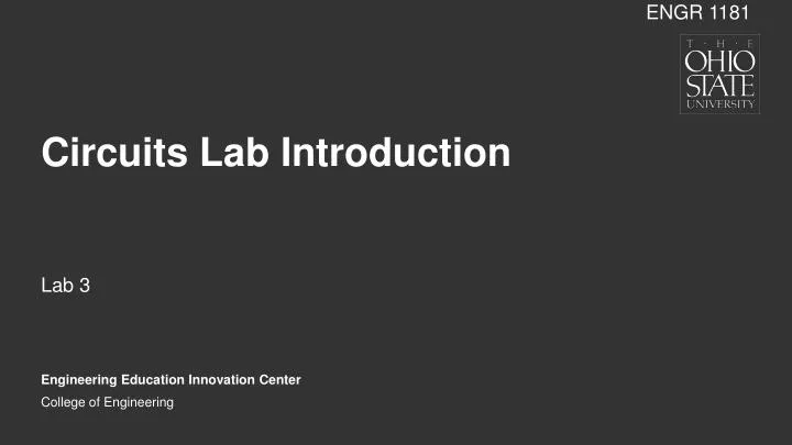 circuits lab introduction