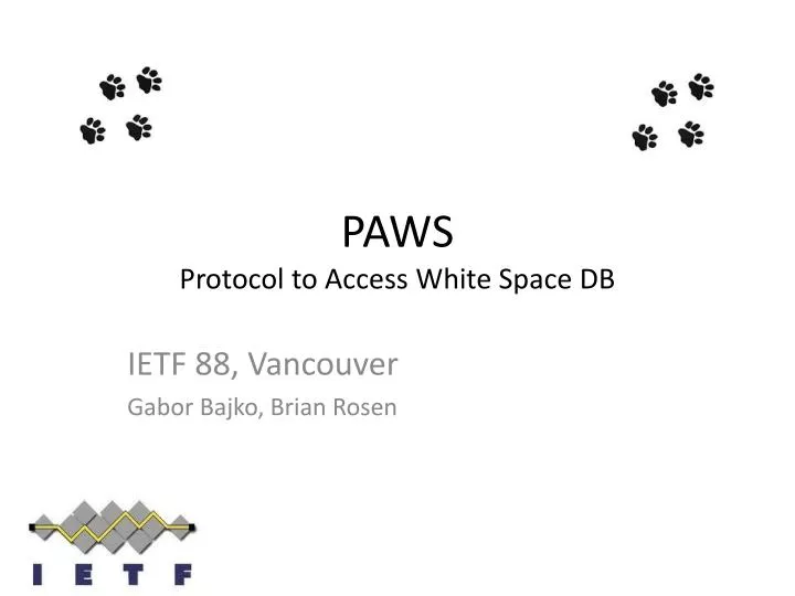 paws protocol to access white space db