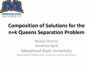 Composition of Solutions for the n+k Queens Separation Problem