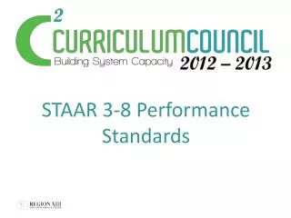 STAAR 3-8 Performance Standards