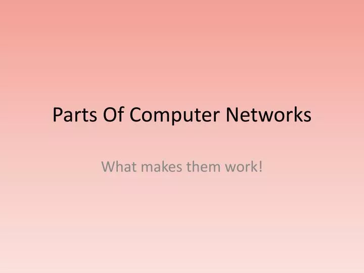 parts of computer networks