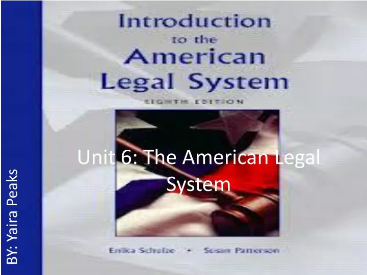 unit 6 the american legal system