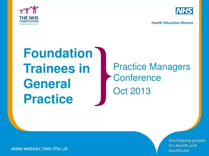 foundation trainees in general practice