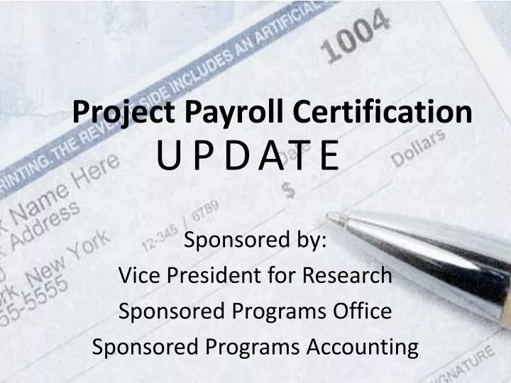 project payroll certification