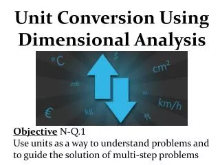 Unit Conversion Using Dimensional Analysis Objective N-Q. 1