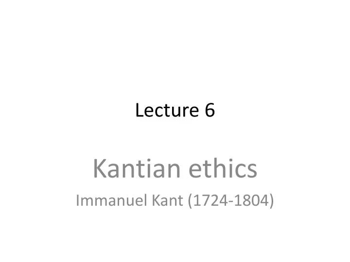 lecture 6