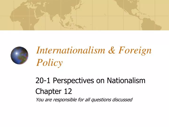 internationalism foreign policy
