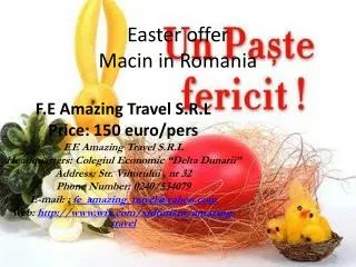 Easter offer Macin in Romania