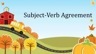 subject verb agreement