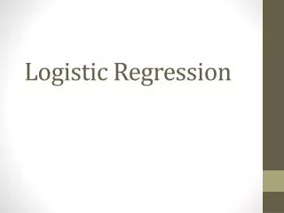 Logistic Regression