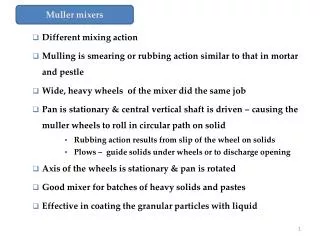 Muller mixers