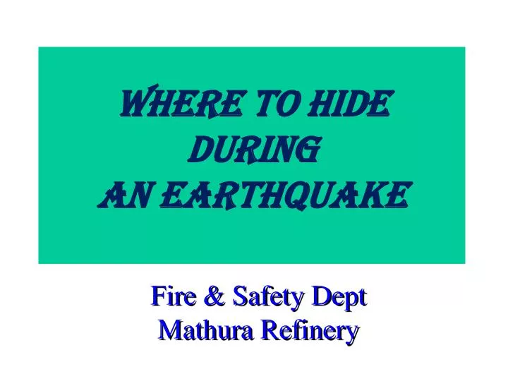fire safety dept mathura refinery