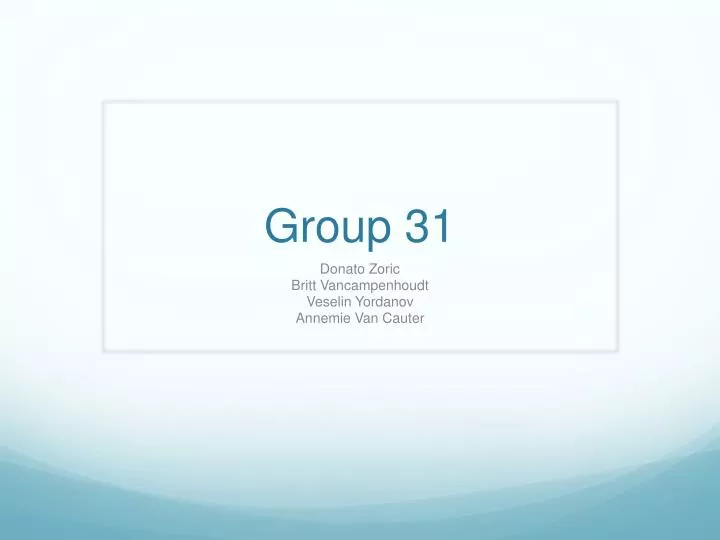 group 31