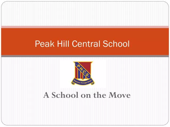 peak hill central school