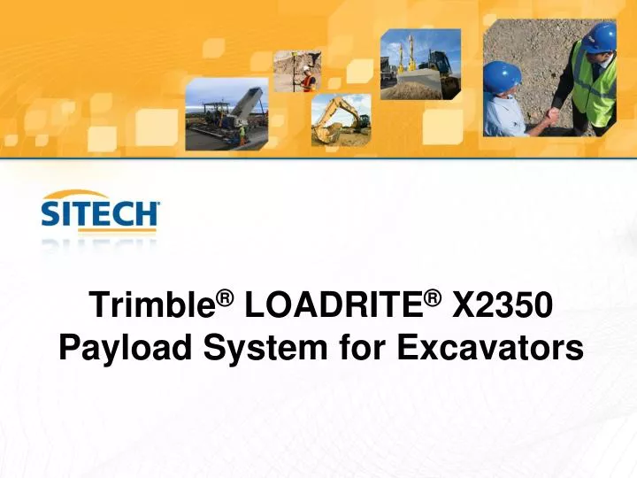 trimble loadrite x2350 payload system for excavators