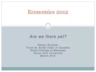 Economics 2012