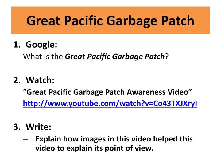 great pacific garbage patch