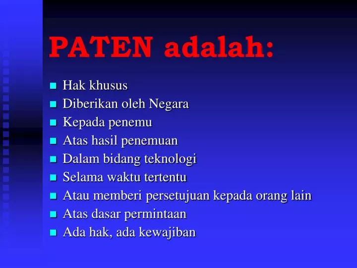 paten adalah