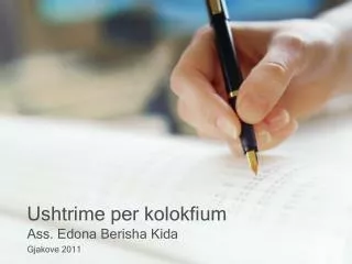ushtrime per kolokfium