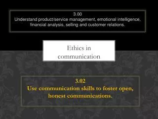 Ethics in communication