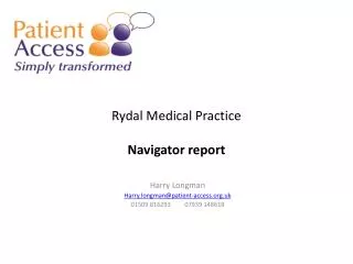 Rydal Medical Practice Navigator report