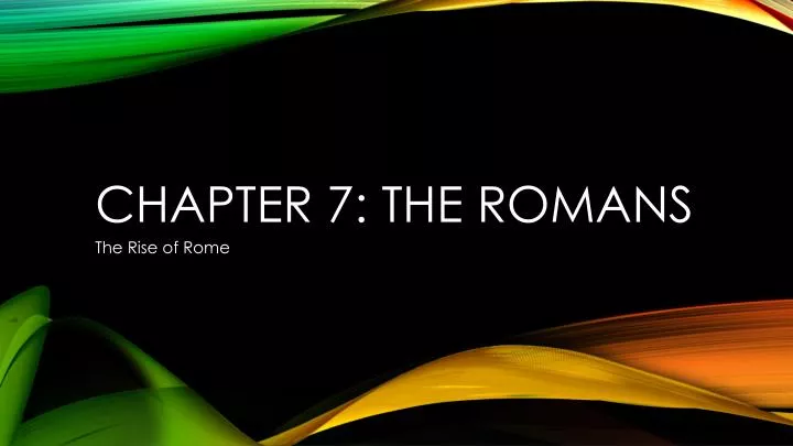 chapter 7 the romans