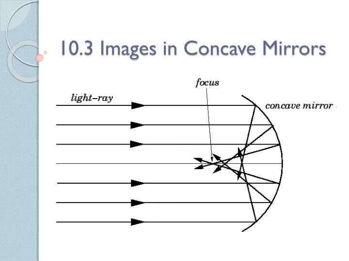 10 3 images in concave mirrors