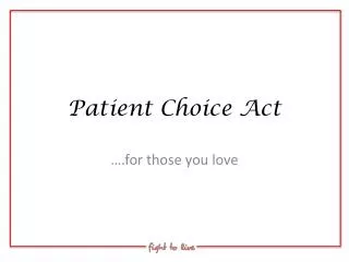 Patient Choice Act