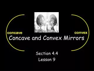 Concave and Convex Mirrors