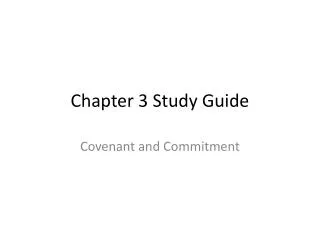 Chapter 3 Study Guide