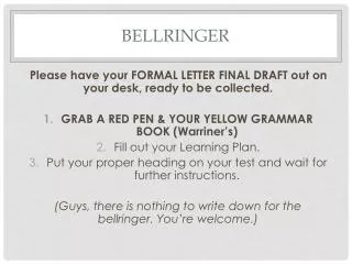 Bellringer