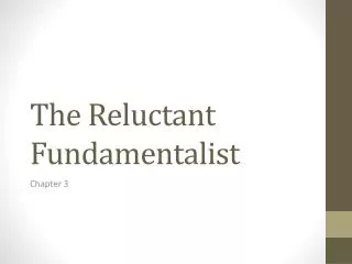 the reluctant fundamentalist