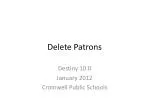 Delete Patrons - slide 1