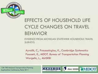 Effects of Household Life Cycle Changes on Travel Behavior