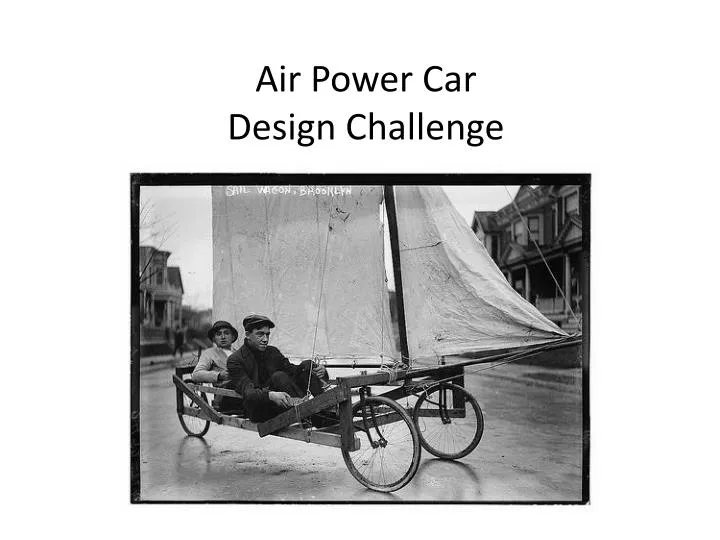 air power car design challenge